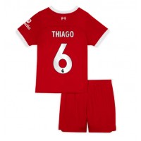 Camisa de time de futebol Liverpool Thiago Alcantara #6 Replicas 1º Equipamento Infantil 2023-24 Manga Curta (+ Calças curtas)
